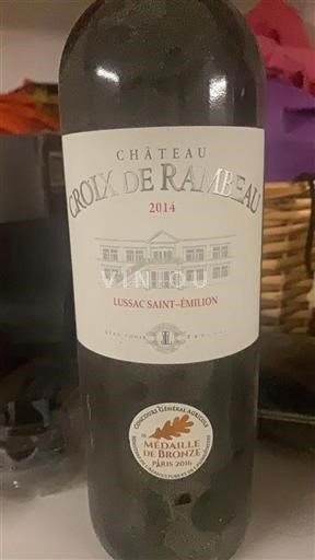Bordéus Lussac-Saint-Émilion Château Croix De Rambeau 2014