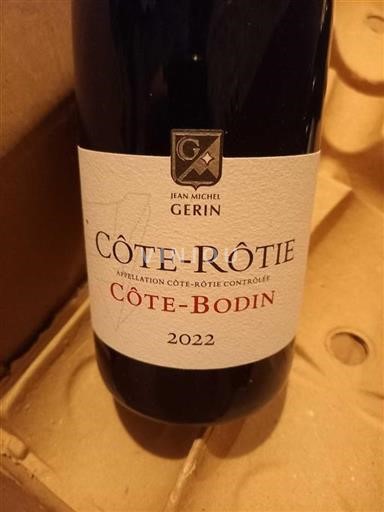 Vallée du Rhône Côte-rôtie Jeanmichel Gerin Côte-Bodin 2022
