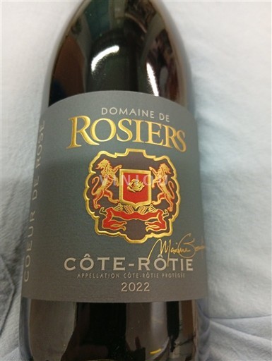 Thung lũng Rhône Côte-rôtie Domaine Rosiers Cœur de Rose 2022