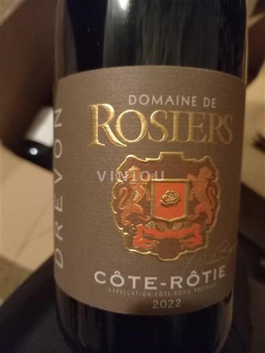 Vallée du Rhône Côte-rôtie Domaine Rosiers Drevon 2022