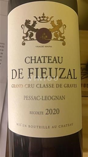 Bordeaux Pessac-Léognan Grand Cru Château Fieuzal 2020