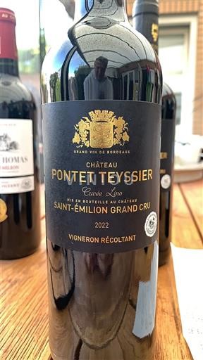 Bordeaux Saint-Émilion Grand Cru Grand Cru Pontet Teyssier Lino 2022