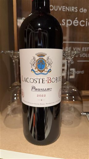 Bordeaux Pauillac Lacosteborie 2022