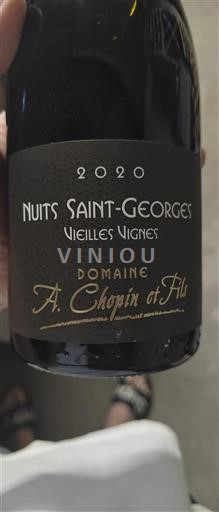 Burgundsko Nuits-saint-georges Domaine A. Chopin Et Fils Vieilles Vignes 2020