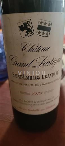 Bordeaux Saint-Émilion Grand Cru Grand Cru Château Grand Lartigue 1978