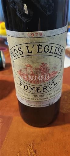 Bordeaux Pomerol Clos L'église 1979