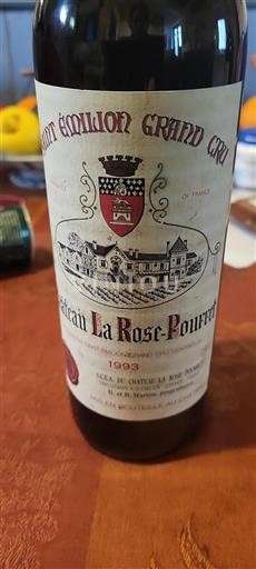 Bordeaux Saint-Émilion Grand Cru Grand Cru Château La Rosepourret 1993