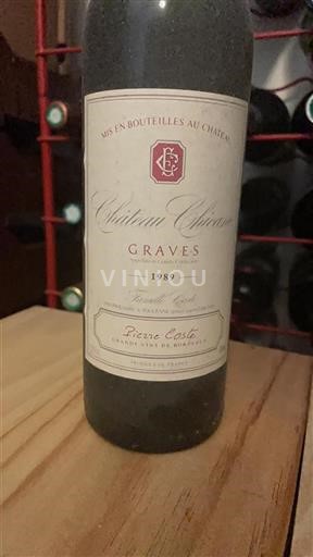 Bordeaux Graves Château Chicane 1989