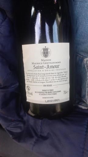 Beaujolais Saint-Amour Maison Maurice Gentilhomme Icke årgångsbetecknad
