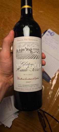 Sudoeste Cahors Château Hauteserre 2007