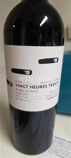 Rhônen laakso Beaumes de Venise Xavier Vignon Vingt Heures Trente Ei vuosikertaa