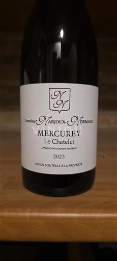 Burgund Mercurey Domaine Narjouxnormand Le Chatelet 2023