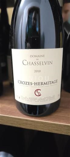 Lugina e Ronës Crozes-hermitage Domaine Chasselvin 2018