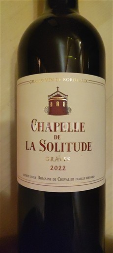 Bordeaux Graves Chapelle De La Solitude 2022