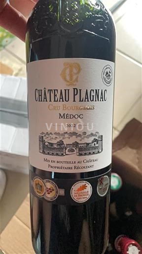 Bordéus Médoc Cru Bourgeois Château Plagnac 2022