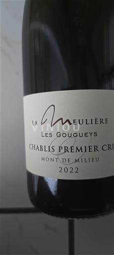Borgogna Chablis Premier Cru Premier Cru Domaine La Meulière Les Gougueys Mont de Milieu 2022