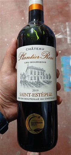 Bordeaux Saint-Estèphe Cru Bourgeois Château Plantier Rose 2019