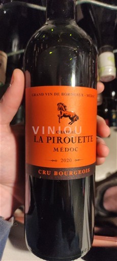 Bordeaux Médoc Cru Bourgeois Château La Pirouette 2020