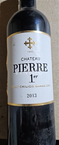 Bordeaux Saint-Émilion Grand Cru Grand Cru Château Pierre 1er 2013