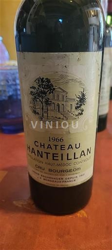 Bordéus Haut-Médoc Cru Bourgeois Château Hanteillan 1966