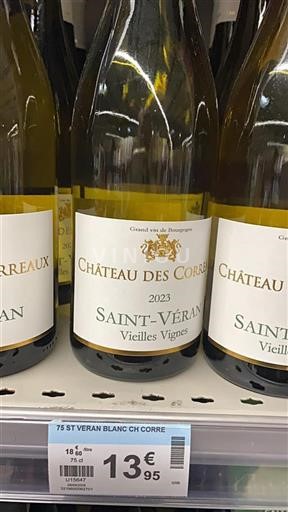 Burgundy Saint-Véran Château Des Correaux Vieilles Vignes 2023