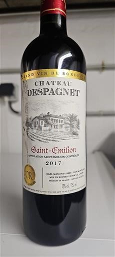 Bordéus Saint-Émilion Château Despagnet 2017