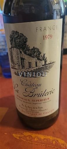 Bordeaux Bordeaux Supérieur Château La Brûlerie 1979