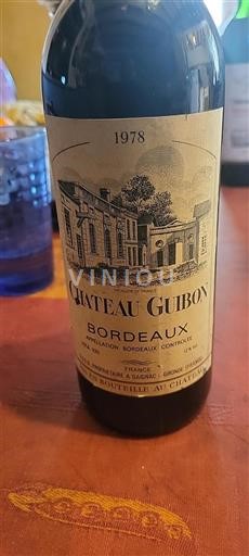 Bordeaux Château Guibon 1978