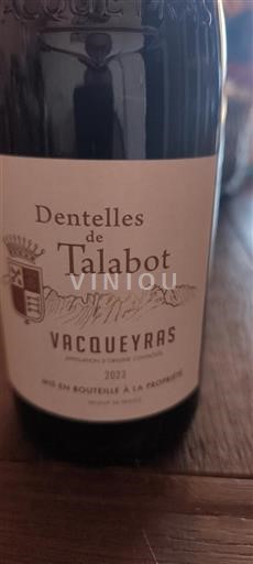 Rhône Valley Vacqueyras Dentelles De Talabot 2023