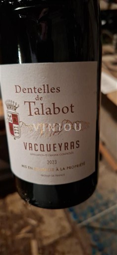 Valea Ronului Vacqueyras Dentelles De Talabot 2023