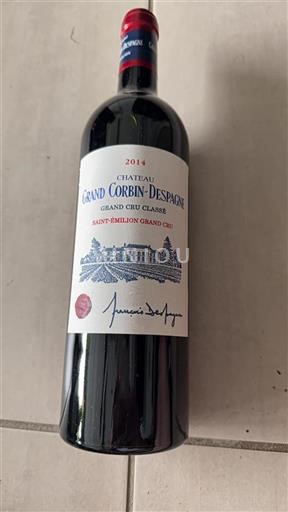 Bordeaux Saint-Émilion Grand Cru Grand Cru Château Grand Corbindespagne 2014