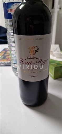 Vin Rouge sec Château Haut-Reys 2022 France Bordeaux Graves AOC