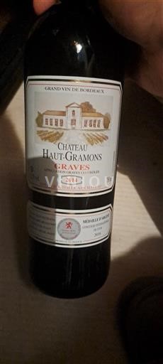 Bordeaux Graves Château Hautgramons 2014