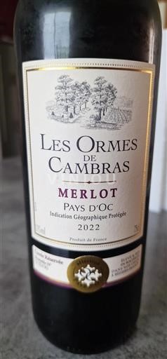 Languedoc-Roussillon Pays d'Oc Les Ormes De Cambra Réservée 2022