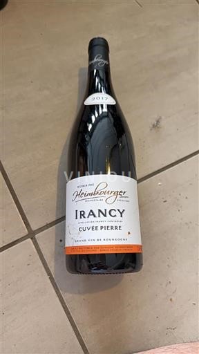 Bourgogne Irancy Domaine Heimbourger Pierre 2017