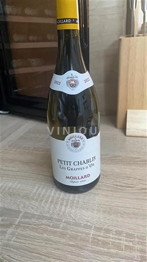 Bourgogne Petit-chablis Domaine Moillard Les Grappes d'Or 2022