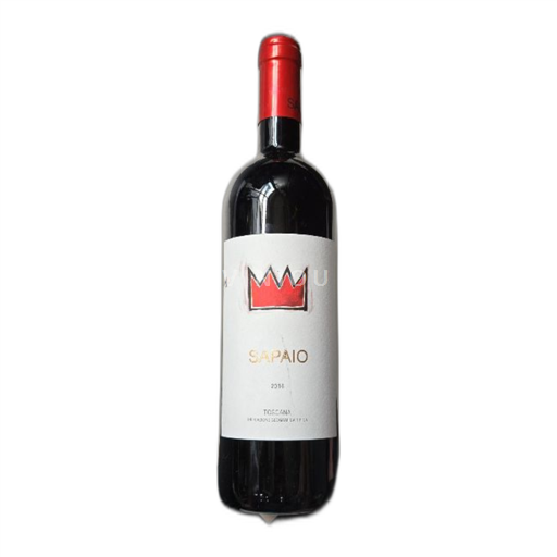 Vin Rouge sec Sapaio 2016 Italie Toscane IGT
