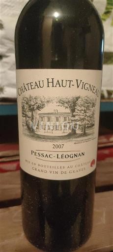 Bordeaux Pessac-Léognan Haut Vigneau 2007