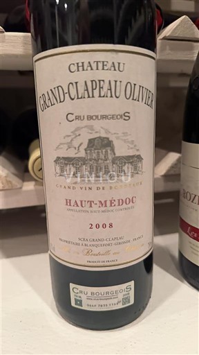 Bordeaux Haut-Médoc Cru Bourgeois Château Grand Clapeau Olivier 2008
