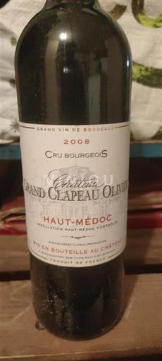 Bordeaux Haut-Médoc Cru Bourgeois Château Grand Clapeau Olivier 2008