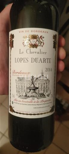 Burdeos Bordeaux Le Chevalier Lopes Duarte 2014