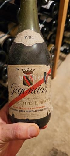 Vallée du Rhône Gigondas Les Vignerons Réunis À Vacqueyras 1986