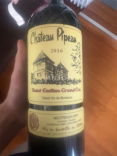 Bordeaux Saint-Émilion Grand Cru Château Pipeau 2016