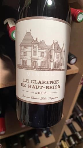 Bordeaux Pessac-Léognan Château Hautbrion Le Clarence de Haut-Brion 2012