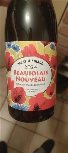 Beaujolais Beaujolais Nouveau Marthe Sigaud 2024