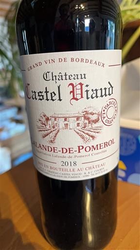 Burdeos Lalande-de-Pomerol Château Castel Viaud 2018