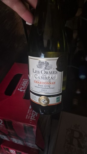 Languedoc và Roussillon Vùng đất Oc Les Ormes De Cambra Chardonnay 2023
