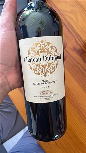 Bordeaux Blaye-côtes-de-bordeaux Château Dubraud 2018