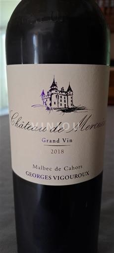 Sydvestfrankrig Cahors Château Mercuès Grand Vin 2018