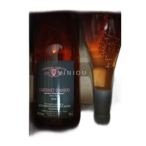Vin Rosé demi-sec Domaine Mercier 2024 France Vallée de la Loire Cabernet-d'anjou AOC